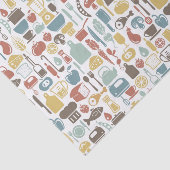 Muster mit dem Kochen der Ikonen Seidenpapier (Ausschnitt)