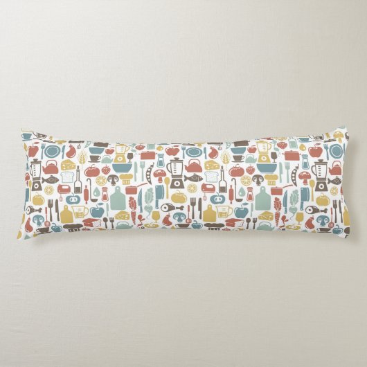 Muster mit dem Kochen der Ikonen Seitenschläferkissen (Vorderseite)