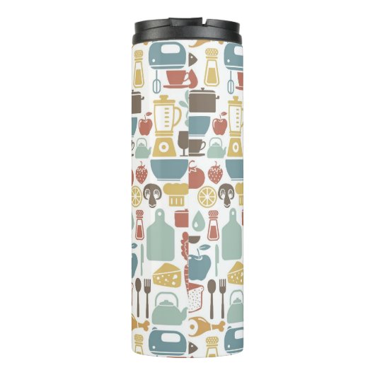 Muster mit dem Kochen der Ikonen Thermosbecher (Rückseite)