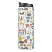 Muster mit dem Kochen der Ikonen Thermosbecher (Nach rechts gedreht)