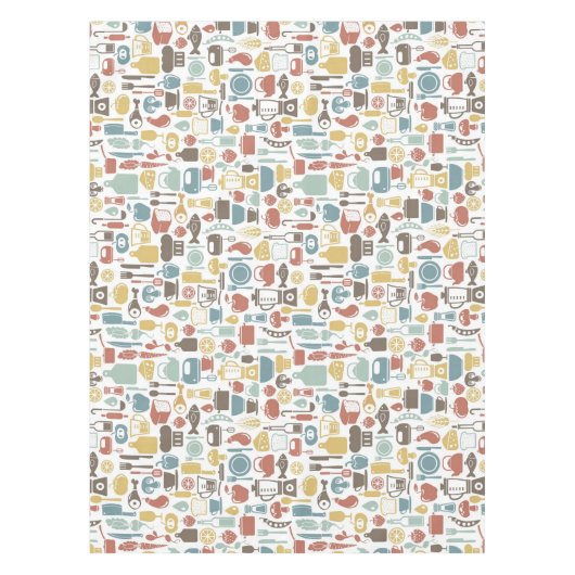 Muster mit dem Kochen der Ikonen Tischdecke (Vorderseite)