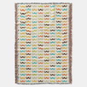 Muster mit dem Schnurrbart Decke (Vorderseite Vertikal)