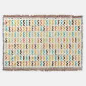 Muster mit dem Schnurrbart Decke (Vorderseite)