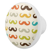 Muster mit dem Schnurrbart Keramikknauf (Rechts)