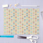 Muster mit dem Schnurrbart Seidenpapier (Handwerk)