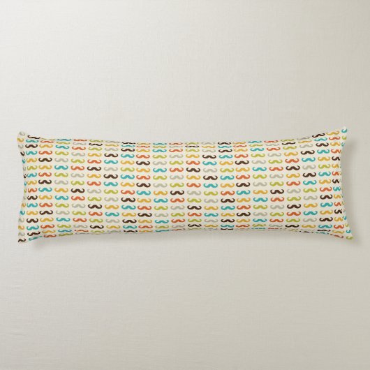 Muster mit dem Schnurrbart Seitenschläferkissen (Rückseite)