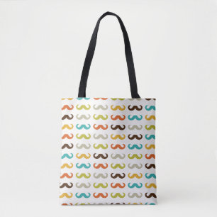 Muster mit dem Schnurrbart Tasche