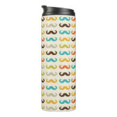 Muster mit dem Schnurrbart Thermosbecher (Nach rechts gedreht)