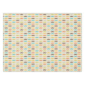 Muster mit dem Schnurrbart Tischdecke (Vorderseite (Horizontal))