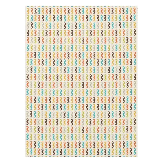 Muster mit dem Schnurrbart Tischdecke (Vorderseite)