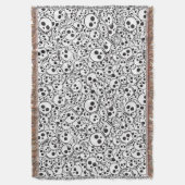 Muster mit den Schädeln Decke (Vorderseite Vertikal)