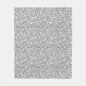 Muster mit den Schädeln Fleecedecke (Vorderseite)