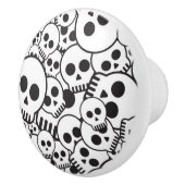 Muster mit den Schädeln Keramikknauf (Rechts)