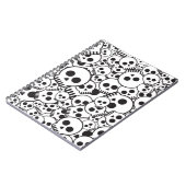 Muster mit den Schädeln Notizblock (Linke Seite)