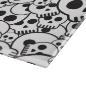 Muster mit den Schädeln Schneidebrett (Ecke)
