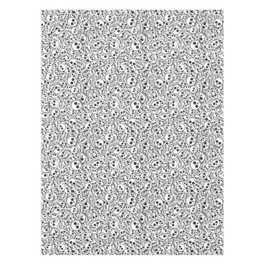 Muster mit den Schädeln Tischdecke (Vorderseite)