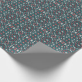 Muster mit einem Weihnachtsthema Geschenkpapier (Ecke)