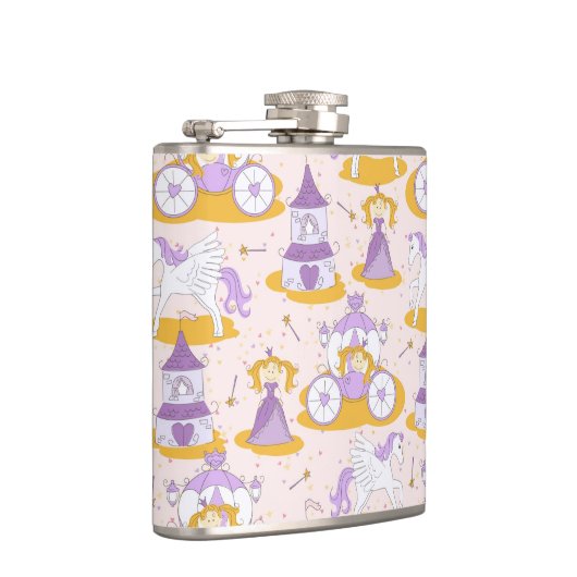 Muster mit einer Prinzessin Flachmann (Rechts)