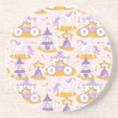 Muster mit einer Prinzessin Getränkeuntersetzer (Vorne)