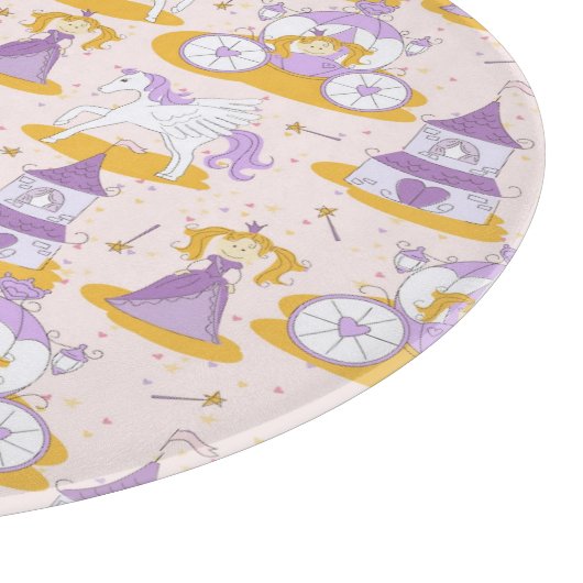 Muster mit einer Prinzessin Schneidebrett (Ecke)