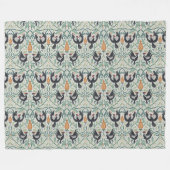 Muster mit Elfenbeinspecht Fleecedecke (Vorderseite (Horizontal))