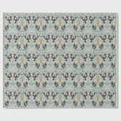 Muster mit Elfenbeinspecht Geschenkpapier (Flach)