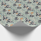 Muster mit Elfenbeinspecht Geschenkpapier (Ecke)