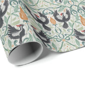 Muster mit Elfenbeinspecht Geschenkpapier (Rolleneckpunkt)