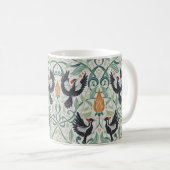Muster mit Elfenbeinspecht Kaffeetasse (VorderseiteRechts)