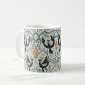 Muster mit Elfenbeinspecht Kaffeetasse (Vorderseite Links)