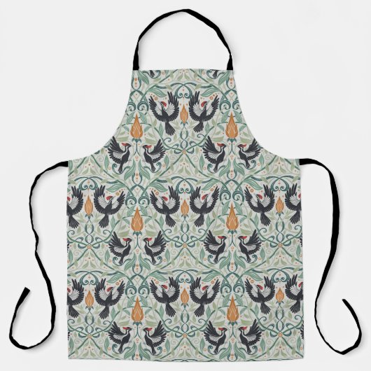Muster mit Elfenbeinspecht Schürze (Vorderseite)