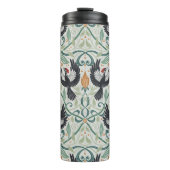 Muster mit Elfenbeinspecht Thermosbecher (Vorderseite)