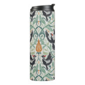 Muster mit Elfenbeinspecht Thermosbecher (Nach links gedreht)