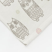 Muster mit Eulen Fleecedecke (Ecke)