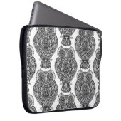 Muster mit Eulen-Gekritzel Laptopschutzhülle (Vorne Rechts)