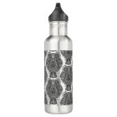 Muster mit Eulen-Gekritzel Trinkflasche (Rechts)