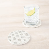 Muster mit Eulen Getränkeuntersetzer (Seite)