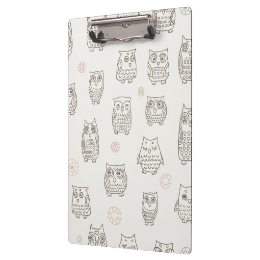 Muster mit Eulen Klemmbrett (Links)