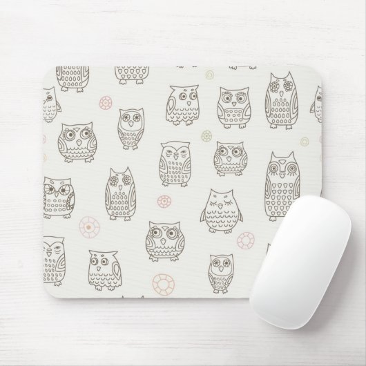 Muster mit Eulen Mousepad (Mit Mouse)
