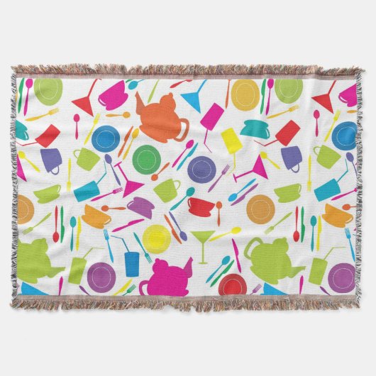 Muster mit farbigem Küchen-Material Decke (Vorderseite)