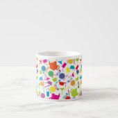 Muster mit farbigem Küchen-Material Espressotasse (Vorderseite)