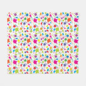 Muster mit farbigem Küchen-Material Fleecedecke (Vorderseite (Horizontal))