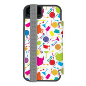 Muster mit farbigem Küchen-Material Incipio iPhone Geldbeutel-Hülle (Folio Rückseite)