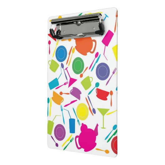 Muster mit farbigem Küchen-Material Mini Klemmbrett (Gewinkelt2)