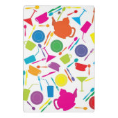 Muster mit farbigem Küchen-Material Mini Klemmbrett (Rückseite)