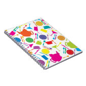 Muster mit farbigem Küchen-Material Notizblock (Rechte Seite)