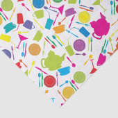 Muster mit farbigem Küchen-Material Seidenpapier (Ausschnitt)