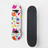 Muster mit farbigem Küchen-Material Skateboard (Vorderseite)