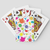 Muster mit farbigem Küchen-Material Spielkarten (Rückseite)