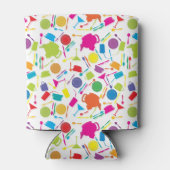 Muster mit farbigen Küchenelementen Dosenkühler (Rückseite)